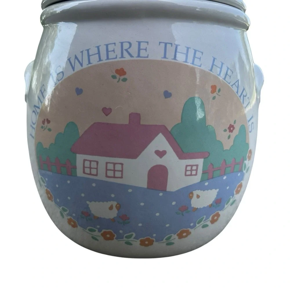 Vtg 1986 Treasure Craft Auntie Em Home Is Where The Heart Is Cookie Jar Cottage